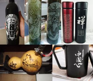 汉中宁强县酒瓶葫芦工艺品激光雕刻机